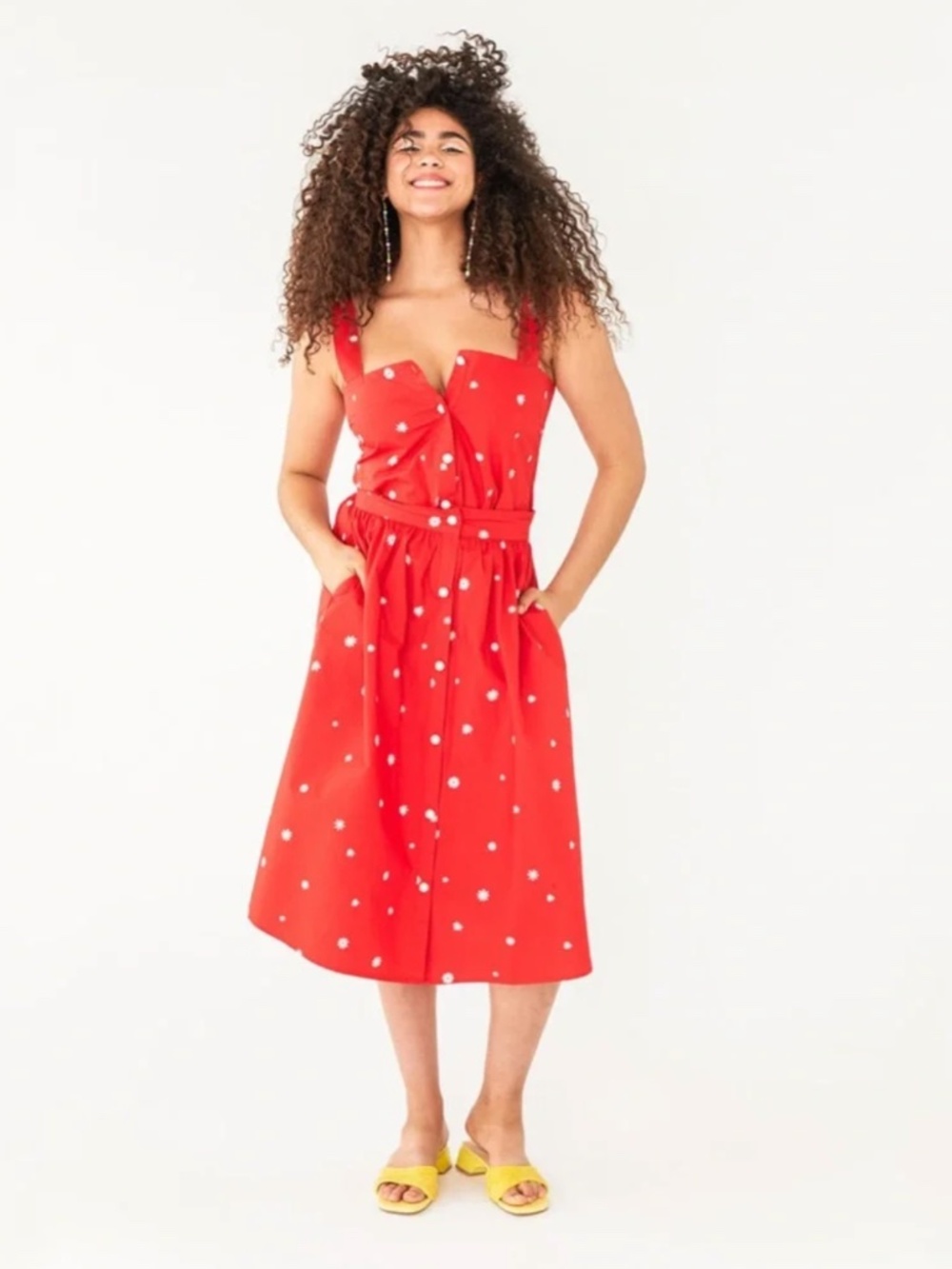 Ban.do Red Daisy print Skirt